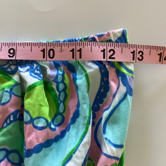 Lilly Pulitzer Windsor Strapless Jersey Dress Multi Conch Republic Sz S Sea Life - Picture 11 of 13